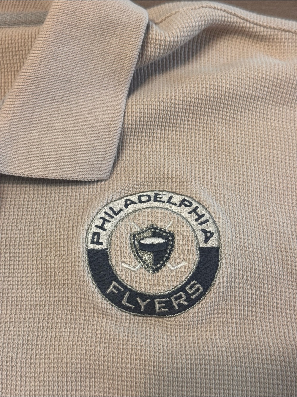 Vintage 90s Gear For Sports Philadelphia Flyers Polo Shirt Mens XL Made In USA - Picture 4 of 9